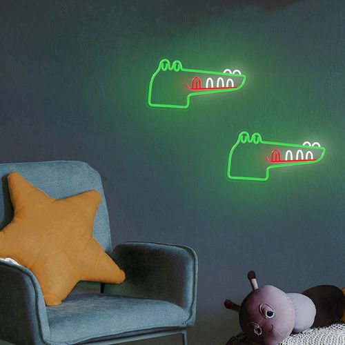 Neon PLEXI LED JURASSIC KROKODYL zielony FLNJ03 Forever Light na Arena.pl