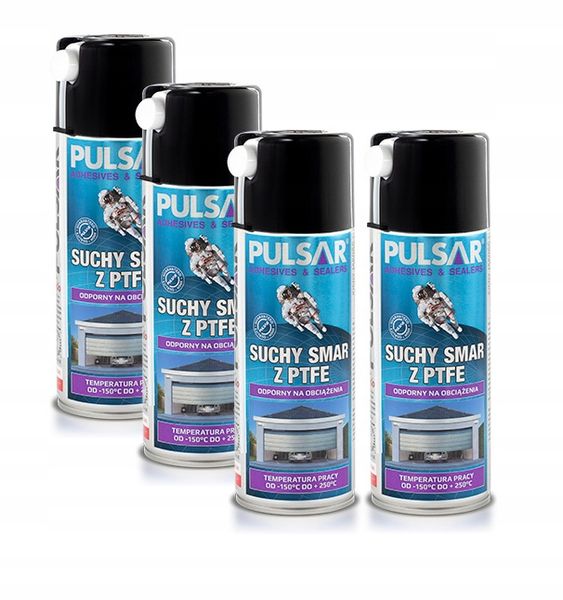 PULSAR SUCHY SMAR TEFLONOWY DO BRAM PTFE 400 ml x4 zdjęcie 1