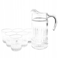 Komplet dzbanek 1.6l i 6 szklanek niskich 300ml do napojów imperator