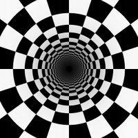 FOTOTAPETA ABSTRAKCJA CZARNY BIAŁY TUNEL 360x240