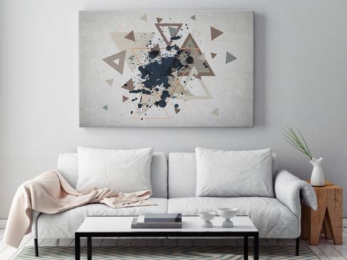 64801 Obraz na płótnie TRÓJKĄTY LOFT ABSTRAKCJA na Arena.pl