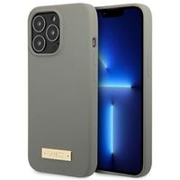 Guess GUHMP13XSPLG iPhone 13 Pro Max 6,7" szary/grey hard case Silicone Log