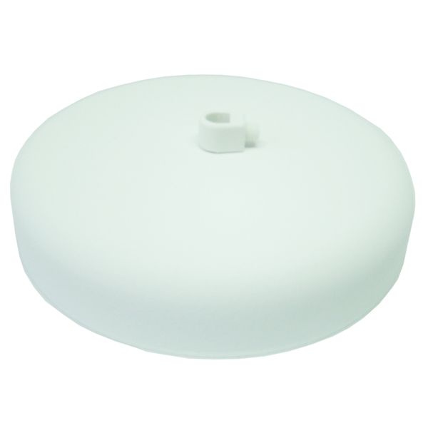 Podsufitka Maskownica Sufitowa fi 135mm biała z hamulcem chromowanym zdjęcie 5