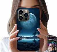ETUI DO IPHONE 15 PRO - PEŁNIA KSIĘŻYCA KSIĘŻYC FUTERAŁ + FOLIA