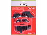 KLUCZE IMBUSOWE METRYCZNE IMBUSY ZESTAW 25 szt