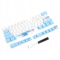 KEYCAPS KEYCAPY NASADKI PBT 73 NIEBIESKIE/BIAŁY