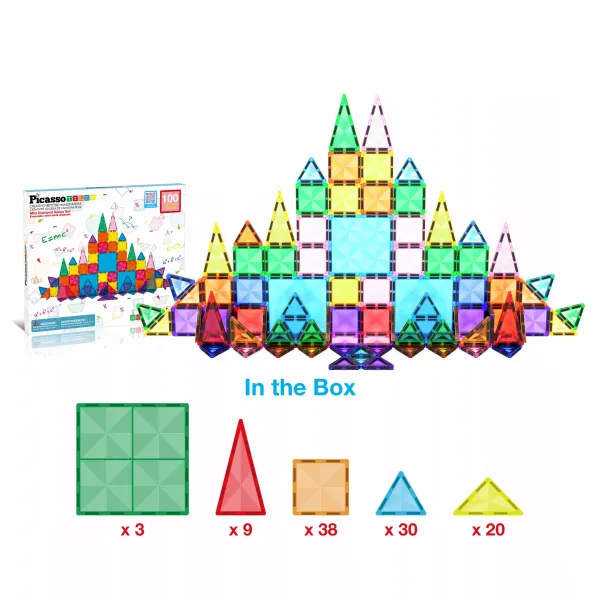 Klocki Magnetyczne, 100 Elementów zdjęcie 7