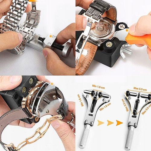 ZESTAW ZEGARMISTRZOWSKI NARZĘDZIA KLUCZ ETUI DO NAPRAWY ZEGARKÓW 162EL na Arena.pl