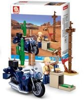 KLOCKI SLUBAN TOWN Motor podróżnika Harley 73 - B0717F  Kompatybilne z LEG COB