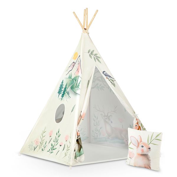 Namiot tipi dla dzieci Nukido - beżowe zdjęcie 14