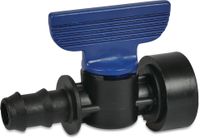 Zawór przejściowy PP 20 mm x 3/4" GW 6bar czarny