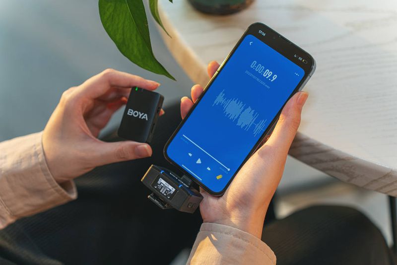Mikrofon bezprzewodowy Boya MIC 2,4 GHz do aparatu, iPhone'a i Android zdjęcie 7