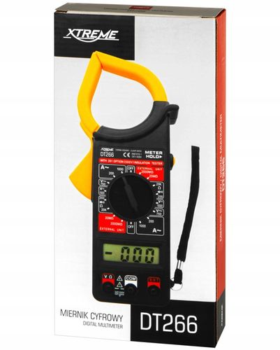 MULTIMETR MIERNIK CĘGOWY CYFROWY PRĄDU PRZEWODY POMIAROWE ETUI 6F22ND LCD na Arena.pl