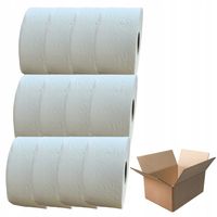 Papier toaletowy biały JUMBO podajnik celuloza 100m 12 szt BIG ROLKA 1200m