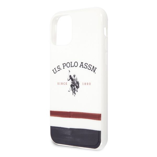 us polo ushcn58pcstrb iphone 11 probiały/white tricolor pattern zdjęcie 2
