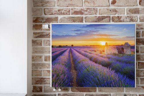 MATA Magnetyczna Na Kaloryfer Pole LAWENDY Zachód Słońca 90cm x 60cm na Arena.pl