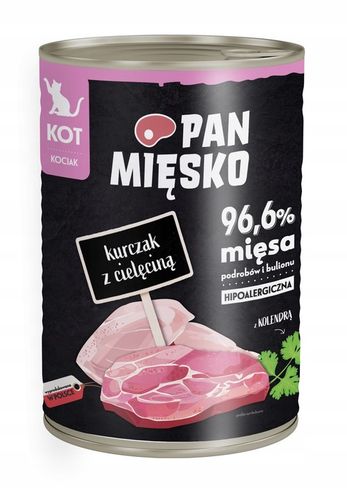 PAN MIĘSKO MOKRA KARMA DLA KOCIĄT WYJĄTKOWY MIX SMAKÓW 6 X 400 G na Arena.pl