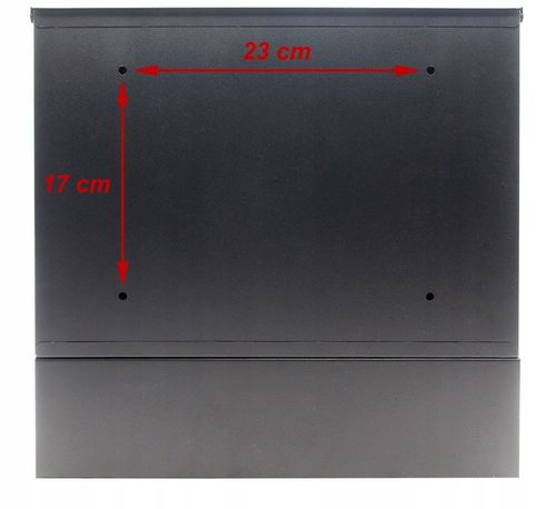Skrzynka na listy wrzutnia, z gazetnikiem z NUMEREM DOMU ADRESEM DRUK UV na Arena.pl
