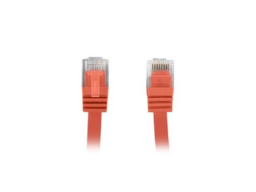 PATCHCORD KAT.5E PŁASKI 0.5M CZERWONY FLUKE PASSED LANBERG na Arena.pl