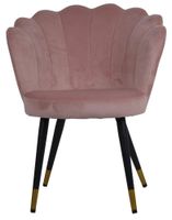 Fotel muszla jasno różowe