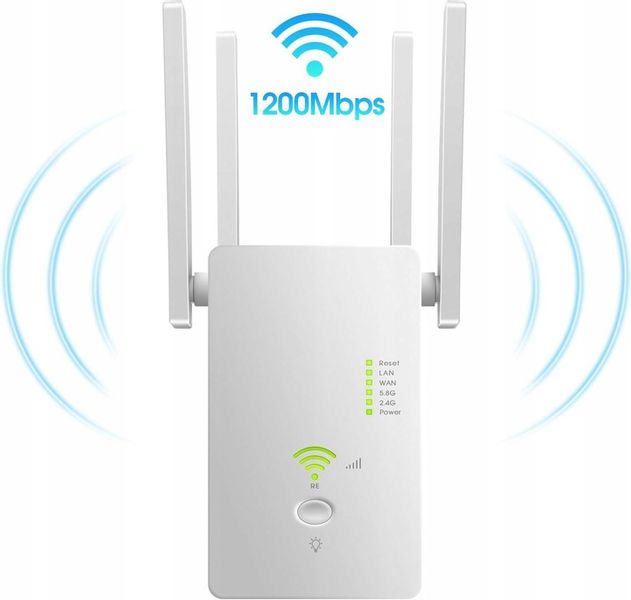 REPEATER WIFI WZMACNIACZ SYGNAŁU Dual Band 2,4Ghz/5Ghz AC1200 1200Mb/s zdjęcie 2