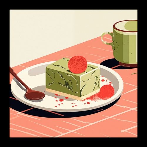 Plakat 20x20cm Deser Matcha na Arena.pl