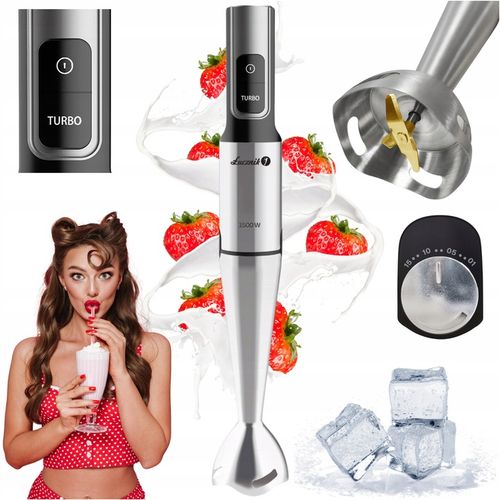 BLENDER RĘCZNY WIELOFUNKCYJNY MIKSER KUCHENNY ROZDRABNIACZ 1500W na Arena.pl