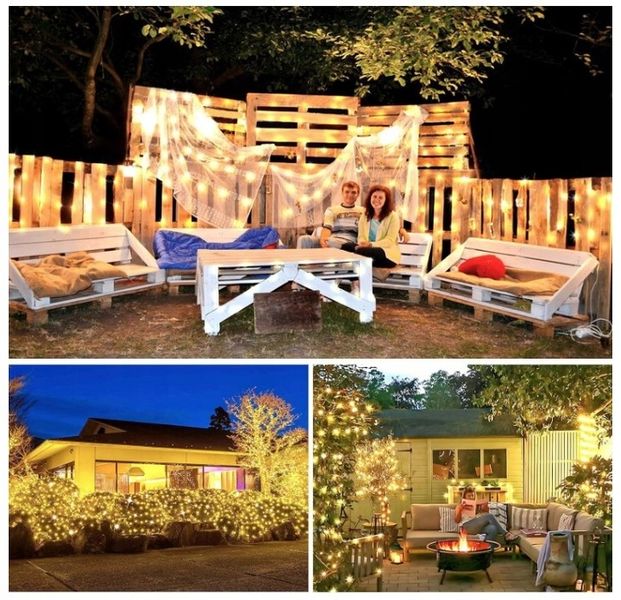 Zewnętrzne lampki choinkowe 1000 LED 100m, IP67 do dekoracji świątecznych zdjęcie 5