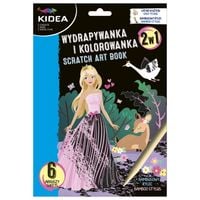 wydrapywanka  kolorowanka  księżniczki 2w1