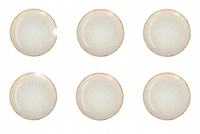 LUBIANA Komplet 6 talerzy Porcelanowych Deserowych Płytkich 20,5 cm 9018