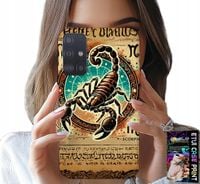 ETUI DO SAMSUNG GALAXY A51 - SKORPION ZNAK ZODIAKU ASTRONOMIA + FOLIA