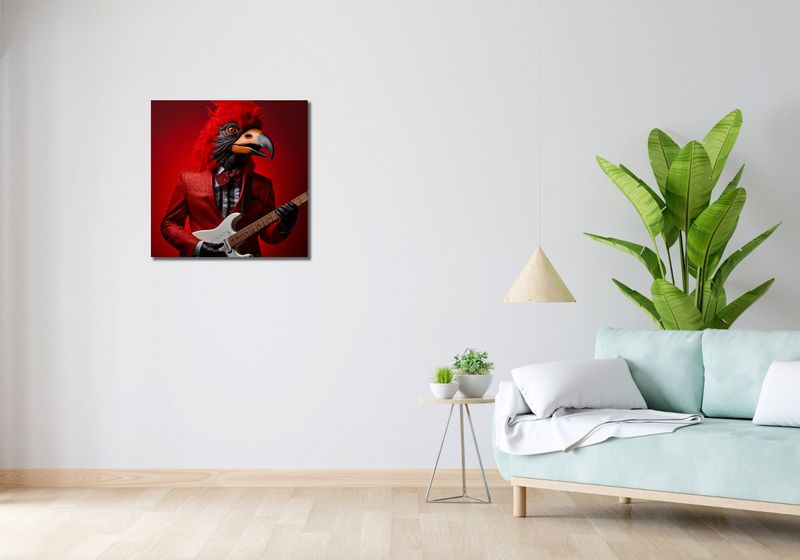 Obraz 60x60cm Zwierzęcy Rock'n'Roll zdjęcie 2
