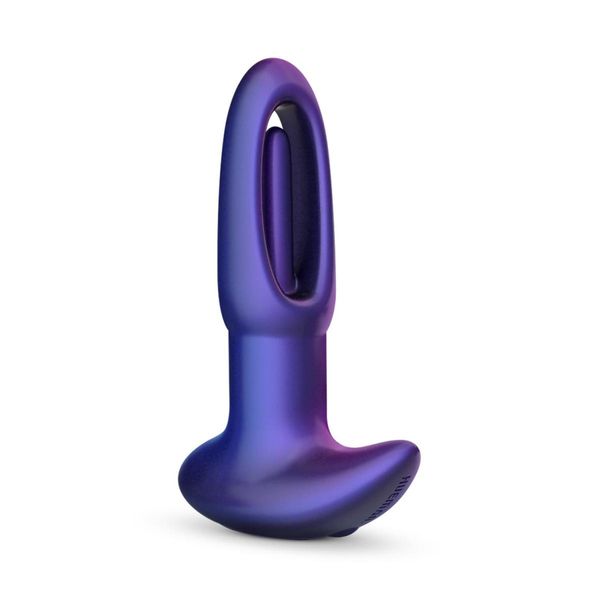 Hueman - Voyager Vibrating Butt Plug With Tapping - Purple zdjęcie 3