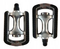 Pedały rowerowe aluminiowe z odblaskami na łożyskach MTB treking lekkie kpl