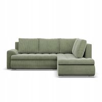 KANAPA NAROŻNIK FORESTA XL JASNY ZIELONY Rozkładana POSO SZTRUKS