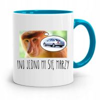 Kubek Błękitny Nosacz Janusz Ino Jedno Się Marzy Z Nadrukiem Ze Zdjęciem