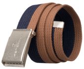 pasek parciany ptn silver-navy-brown-125