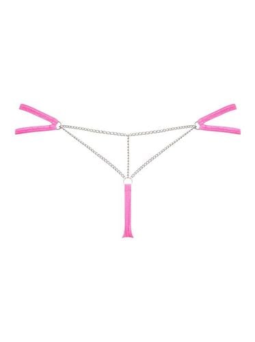 Seksowne Różowe Stringi - Obsessive Chainty S/M na Arena.pl