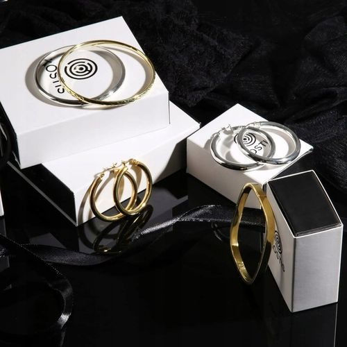 Mankiet do ucha Olive Tree ze srebra próby 925 pokrytego 14-karatowym na Arena.pl