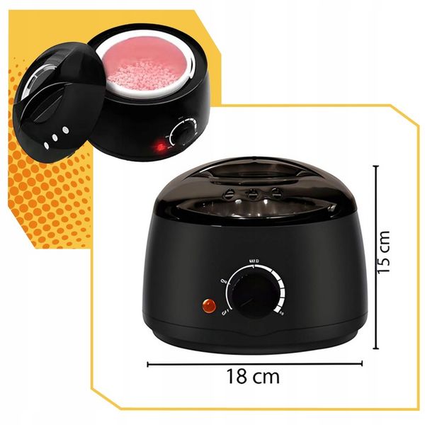 PODGRZEWACZ WOSKU + TWARDY WOSK 400g+100 PATYCZKÓW ZESTAW DO DEPILACJI zdjęcie 8