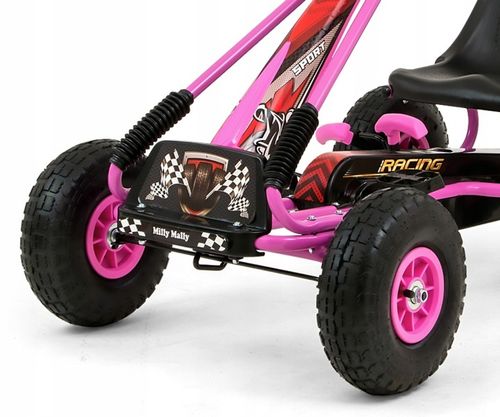 Gokart na pedały Milly Mally Thor Pink na Arena.pl