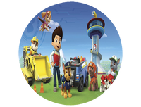 Opłatek na tort Psi Patrol