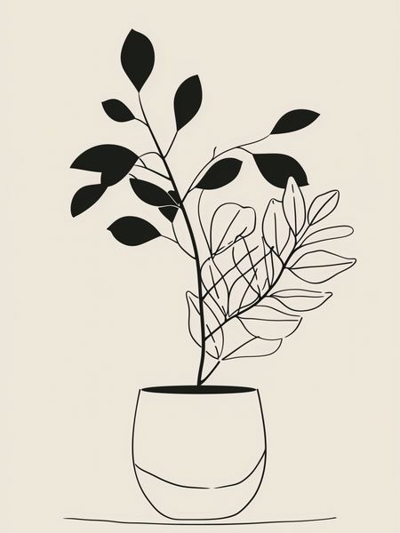 Plakat 15x20cm Prostota Doniczki zdjęcie 1