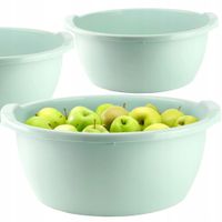 MISKA OKRĄGŁA UNIWERSALNA DO ŁAZIENKI OGRODU NA PRANIE OWOCE 12L ZIELONA