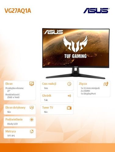 Monitor 27 cali VG27AQ1A na Arena.pl