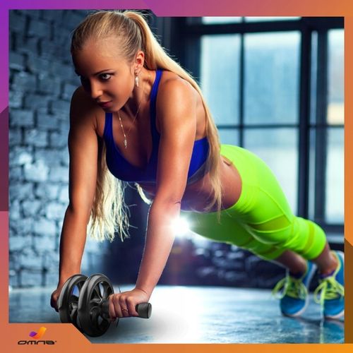 Zestaw do ćwiczeń w domu siłowych roller skakanka mata ekspander ściski 7w1 na Arena.pl