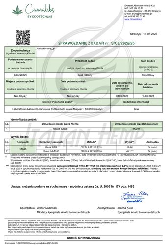 CBD SUSZ KONOPNY | FRUIT CAKE PREMIUM 50g na Arena.pl