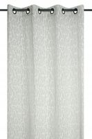 Firana gotowa PAXTON 140x260 beżowa geometryczna woal retro LOFT przelotki