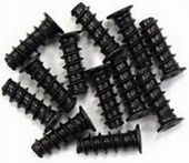 6x Śruba wentylatora M5 X 10mm gwiazdka czarna