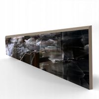 Cokół gresowy CZARNY MARMUR POŁYSK 60cm, wykończenie podłogi WYPRZEDAŻ